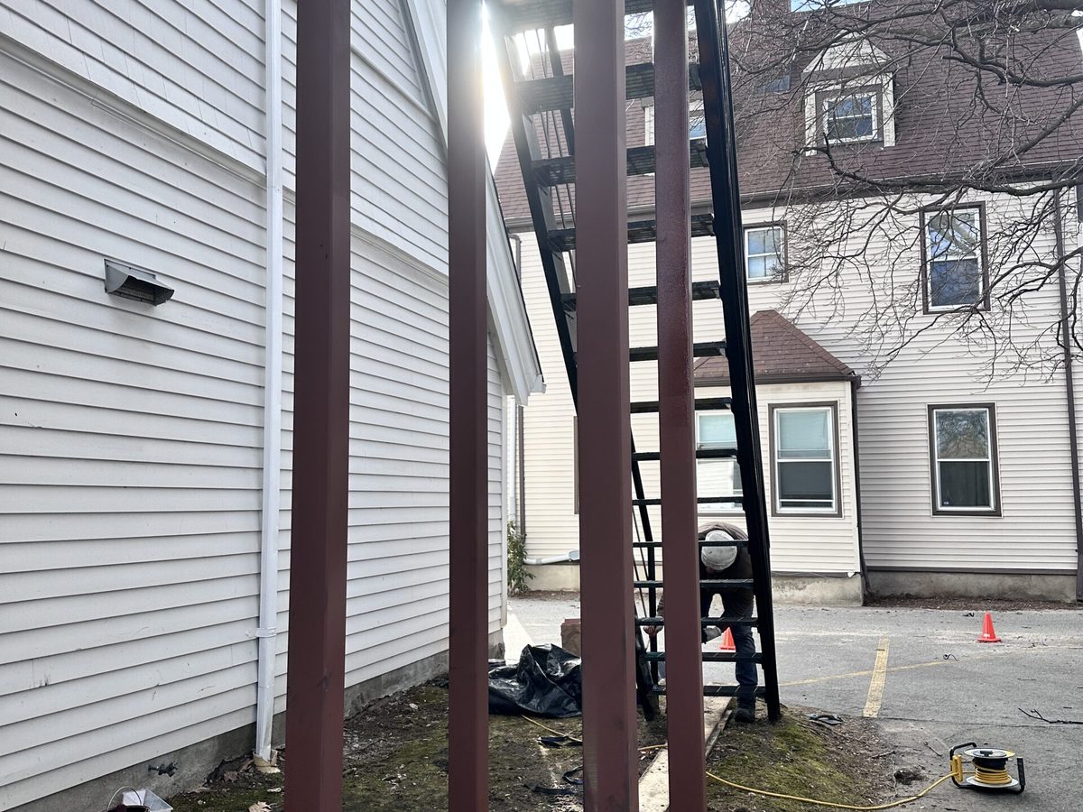 Fire Escape project by EMetal Welding 8