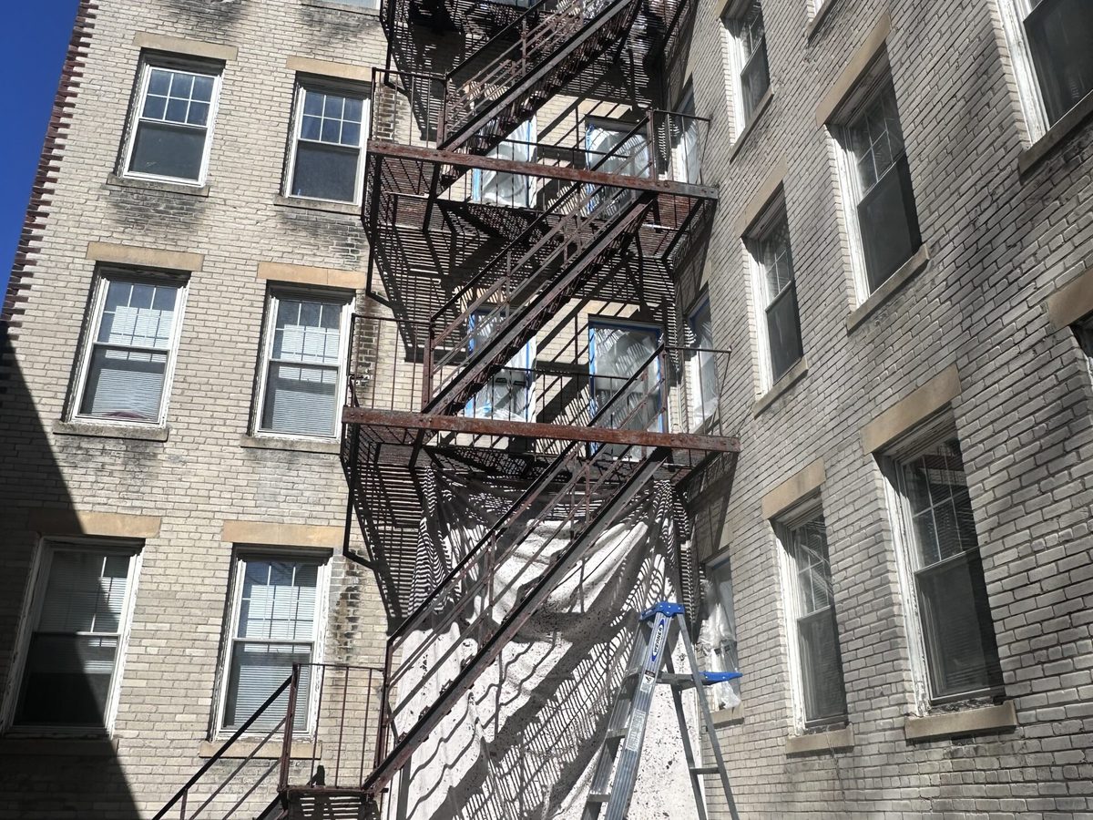 Fire Escape project by EMetal Welding 9